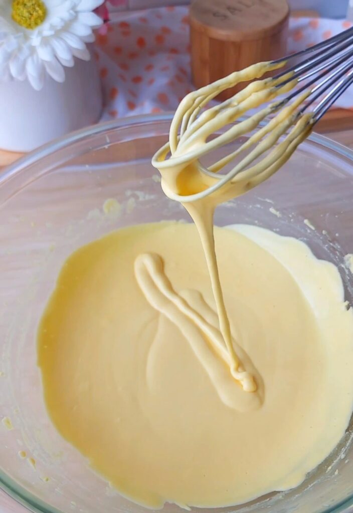 Sabayon - egg yolks whisked with monk fruit sweetener until thick and pale